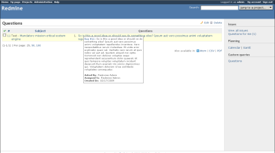 Question column, thumbnail