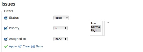 Redmine multiple selection