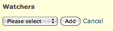 Redmine Watchers